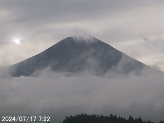 写真：富士山のライブ映像